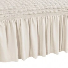 Rainaut Rainaut Couch Covers Armchair Stretch Slipcover Stretch Armchair Slipcover Sofa Couch Cover With Skirt, Sofa Protector Sofa Cover Slipcover Stretch Elastic Couch Furniture Protector Fit (Cream White, Small)[Best Gift For Family&Friends]