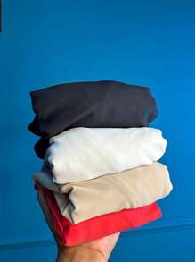 Cacharrel Basic Long Sleeve Blouse Winter Cold Casual Long - trắng - Xem 4