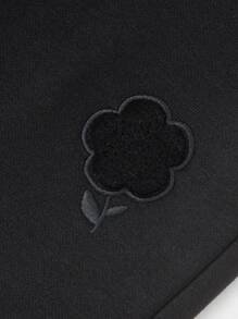 Balabala Tween Girls Thermal Lined Floral Joggers Comfortable And Stylish For Winter 2024 - Black - View 7
