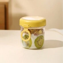 1pc便携式水果燕麦早餐杯学生牛奶杯酸奶杯野餐沙拉杯上班族汤杯带勺 - HY6597C - 查看 21