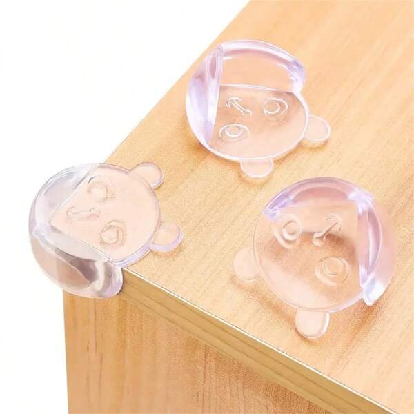 6pcs/12pcs/18pcs Baby & Child Safety Corner Protectors - Keep Your Furniture & Coffee Tables Safe & Clear Of Sharp Edges!