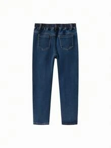 Balabala Pantalones vaqueros forrados térmicamente para niñas preadolescentes, cálidos y con estilo, Jeans de invierno 2024