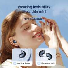 1 pieza Auriculares inalámbricos para dormir/deporte Estéreo Bluetooth 5.3 Auriculares intraurales adecuados para deporte, oficina, juegos con larga duración de batería, capacidad de la batería de 200mAh
