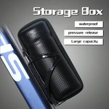 1pc Enlarged Portable Zippered Hard Shell Tool Bottle Holder Bag For Mountain Bike Or Bicycle