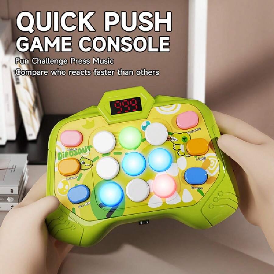 1 Máy chơi game đẩy nhanh 999 chế độ cấp độ 4 Đồ chơi Pop Fidget - Bong bóng đẩy nhanh cầm tay có phản hồi âm thanh tức thì, Máy chơi game điện tử cảm giác đập chuột chũi cho trò chơi nhiều người chơi giải tỏa lo âu, căng thẳng dành cho thanh thiếu niên, người lớn, quà tặng sinh nhật, quà tặng tiệc vui nhộn cho cả gia đình (Không bao gồm pin, một số phụ kiện có màu ngẫu nhiên) Quà tặng Giáng sinh