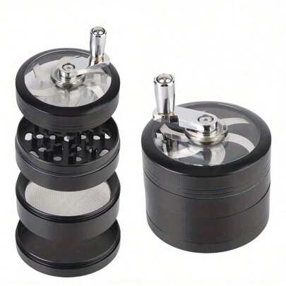 2.5 Inch Metal Handle Herb Grinder Grinder Manual Aluminum Grinder Herb Grinder Tools Accessories