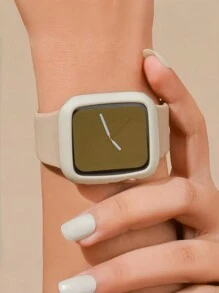 4 件装软保护壳适用于 表壳 40 毫米 41 毫米 45 毫米 42 毫米 46 毫米 44 毫米柔软触感硅胶保护壳 TPU 马卡龙糖果色防震保险杠保护壳减震、防刮、防尘盖轻巧超薄硅胶保护壳适用于 手表保护套系列 SE 11/10/9/8/7/6/5/4/3/2/1 具有精确切口且易于安装女士男士透明/黑色/星光/粉色 - 黑+米白+透明+粉 - 查看 7