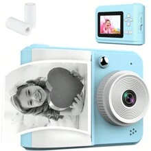 Kids Camera Instant Print, For Girls, Screen Kids Digital Camera, Birthday Christmas Kids Toys Gifts Selfie Children Camera For Kids Age 6-12 Years Old Girls