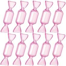 10 件糖果形珠宝盒，迷你珠宝收纳盒，空塑料糖果容器 DIY 珠宝配件适用于婚礼、派对、旅行、情人节（粉色） - 彩色 - 查看 1