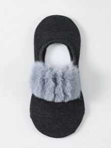 1/3 أزواج جوارب رياضية وجوارب اليوغا الفاخرة للنساء، جوارب خفية اللون الصلب مع زخرفة فاخرة، عصرية وشاملة، مريحة - متعدد الألوان - مشاهدة 7