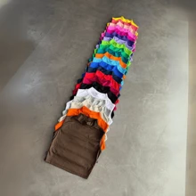 Cropped Top High Neck Sleeveless Suplex Polyamide Tank Top - 黃色 - 查看 3