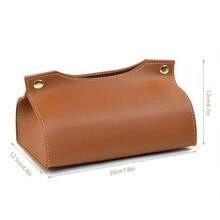 1 Peça Caixa de Lenços de Couro Personalizada com Nome Personalizado, Caixa de Lenços à Prova de Poeira Personalizada para Sala de Estar Doméstica, Mesa de Computador, Caixa Organizadora de Lenços para Carro, Artigos para Festas, Acessórios de Costura Artesanal, Vibes Boêmias