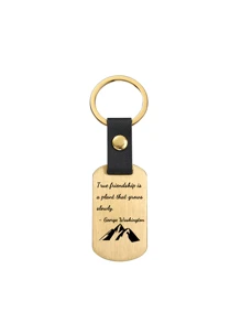 可定制的金属和皮革多色钥匙扣，非常适合生日和日常使用 - 彩色 - 查看 19