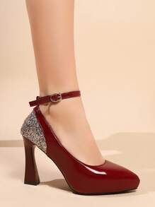 女士不累脚高跟鞋，新款春秋旗袍秀场低帮工作鞋