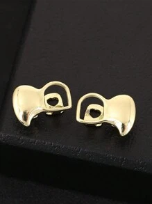 Set Of Hip-Hop Style Hollow Vampire Fang Tooth Decorative Dental Grillz