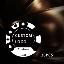 20 thẻ chơi game tùy chỉnh, thích hợp cho các buổi họp mặt gia đình, tiệc ngày lễ, giải trí, chất liệu acrylic, hình ảnh và văn bản tùy chỉnh, thẻ giữ điểm, tính điểm đơn giản và tiện lợi, quà tặng Giáng sinh - Nhiều màu - Xem 8