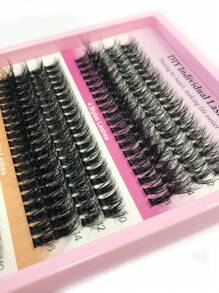 308 件 D 卷自然睫毛簇 4 0D/60D/80D/100D 纤细簇睫毛延长，100D 单根睫毛 10-16 毫米 D 卷 DIY 睫毛延长自然外观柔软细带簇睫毛，60D 睫毛簇睫毛簇蓬松睫毛簇 80D 浓密单根睫毛纤细睫毛簇睫毛延长适合在家 DIY - D - 查看 8