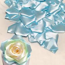 100Pcs Handcrafted Silk Rose Petals Half-Finished Pieces-Perfect For DIY Eternal Rose Forever Flowers Bouquets Everlasting Floral -Save On Craftsmanship Cost,Easy Assembly,Reduce Repetitive Work,Streamline Your Floral Creations With Ease And Efficiency, Back To School Valentine Day