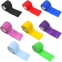1/6/8/12/24/36 Stuks Verpakking Zelfklevende Bandage Elastische Zelfklevende Bandage Gekleurde Sport Tape Veterinaire Band Enkel Tape Tattoo Grip Tape Tattoo Zelfklevende Tape Tattoo Grip Tape Wikkel Elastische Bandage Wikkel Voor Tattoo Grip Tattoo Pennen Tattoo Benodigdheden Voor Tattoo Beginners En Ervaren Tattoo Artiesten