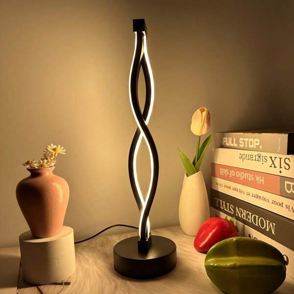 1pc Nordic Modern Desk Lamp / Bedside Lamp, Azul e Rosa Touch Switch / 3-Color Dimming, Adequado para Vários Quartos