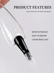 XEIJAYI 1瓶15毫升美甲贴纸胶水，UV/LED可移除亮面密封剂，亮面指甲油