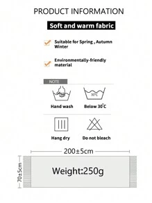 FADZOYLE 1条米色羊毛女士冬季围巾，丝滑柔软，触感如羊绒般细腻，可作披肩或围巾，适合婚礼、晚宴、旅行、办公等场合，配有大号纯色流苏围巾，休闲百搭。 - 米色 - 查看 2