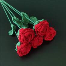 1/2/5/8 bó hoa Giáng sinh, bó hoa trang trí nhà Giáng sinh, hoa nhân tạo móc tự làm, trang trí cây thông Noel hình ông già Noel, trang trí bó hoa móc thủ công, hoa nhân tạo, hoa thủ công, thích hợp cho tiệc tùng, năm mới, quà tặng Giáng sinh (không bao gồm bình hoa) - Nhiều màu - Xem 6