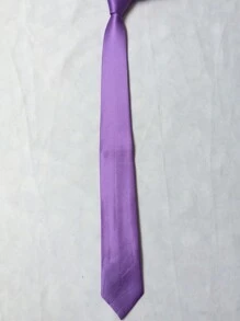 Casual Men's Ties, Perfect For Gifting To Friends(5.5cm) - 紫丁香色 - 查看 3