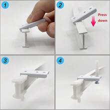 5M Bendable Flexible Curtain Track Rod Rail Ceiling Window Caravan Straight Bay - Top Mounted - View 3
