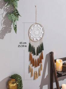 1 chiếc đồ trang trí treo tường dệt thủ công, kiểu Boho, có tua rua, dùng để trang trí nhà cửa, căn hộ, thích hợp làm quà tân gia, phòng tập yoga/thiền, không gian tâm linh, trang trí nhà cửa, trang trí phòng ngủ, quà sinh nhật/tốt nghiệp. - Nhiều màu - Xem 6