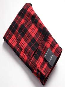 Plaid Panst For Men - Skinny Mens Dress Pants - Stretch Slim Fit Business Casual Dress Chinos Pants For Men - 紅色 - 查看 6