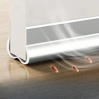 1pc 93cm Door Weather Stripping Adjustable Double Sided Soundproof Windproof Bottom Seal Strips Easy Installation Door Draft Stopper