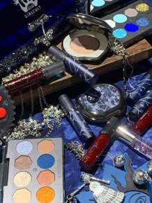 GIRLCULT Batom Manchado Fosco Love Whisper G79 Preto e Azul Batom Camaleão e Preto | Tinta Não Pegajosa | Brilho Labial Hidratante e Longa Duração | Altamente Pigmentado | Aspecto Mais Suave e Fosco | Ultra Brilho Com Cor Realçadora | Não Ressecante, 3,8ml/0,13 fl. Oz, PRESENTE