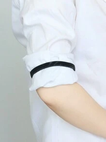 1 件男士 Macho 服装固定臂章、时尚腕带手链弹性编织装饰臂袖、可拉伸臂章、调酒师衬衫袖吊袜带 - 彈力臂環手鐲 - 查看 4