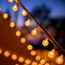 3M20Lights Crystal Ball Bubble LED String Lights Suitable For Indoor Home Bedroom Diwali Lights Christmas Holiday Daily Atmosphere Decoration Colorful Colors Random, Solar Lights Outdoor - Warm Yellow - View 4