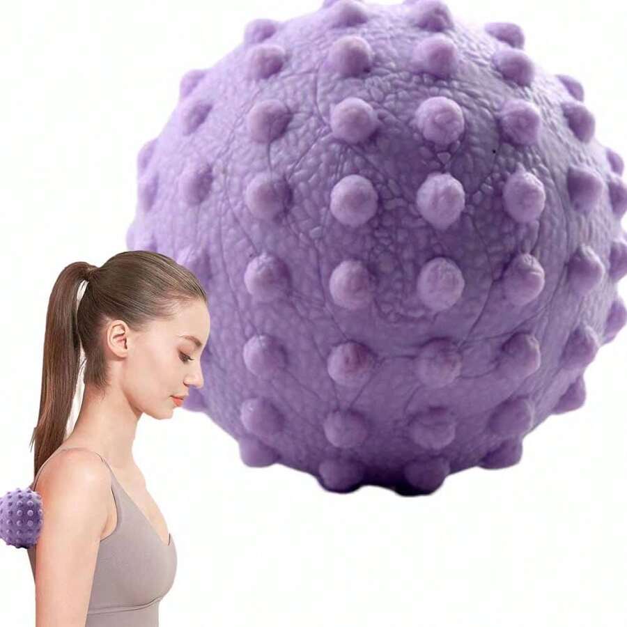 Bộ 1 quả bóng massage chân, máy massage thư giãn, máy massage cầm tay Tpe, bóng massage đậu phộng, con lăn massage, bóng massage cân cơ, bóng massage rắn, bóng massage thư giãn huyệt đạo, máy massage chân - Màu tím - Xem 1