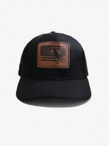 1pc Rooster Embroidered Mesh Baseball Cap, Countryside Style Fashion Outdoor Sports Casual Hat Accessory