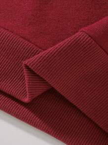 2pcs/Set Young Girls Butterfly & Heart Pattern Hoodie Sweatshirt And Sweatpants Set - Multicolor - View 5