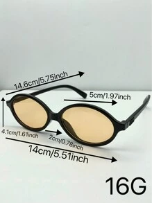 1 stuk ovale retro kleine montuur damesmode modebrillen modebrillen voor vrouwen dames zonnebrillen strandaccessoires vintage Y2k voor zomer strandvakantie, buiten, reizen preppy stijl voor terug naar school
