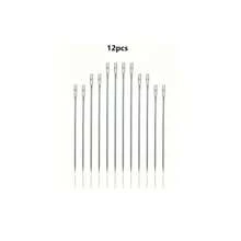 48pcs Self Threading Hand Sewing Needles - Side Opening And Top Opening For Easy Darning And Stitching - Sewing Accessories - White - View 10