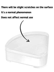 1pc/2pcs/4pcs/10pcs/Set Petal Shape Powder Puff Storage Box, Creative Cosmetic Puff Display Case,For Holiday Beach, Bathroom Collection, Bedroom Collection, Large Capacity - Clear - View 8