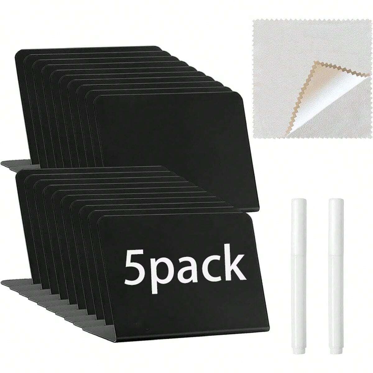 WuGU Mini Lavagne Cancellabili - 20 Pezzi 10x7.5 Cm - Ideali Per Matrimoni, Ristoranti E Feste - Con Gesso E Cancellino - Foto 4