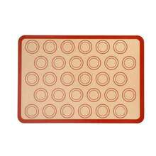 1pc/2pcs Macaron Silicone Baking Mat - Non-Stick Silicone Macaron Baking Sheet Cookie Mat (/Reusable/Half Sheet), Perfect Cooking Set For Macarons, Pastries, Cakes And Breads