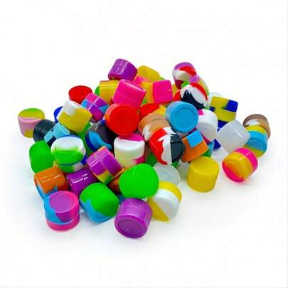 10pcs Silicone Container Set, Multifunction Mini Storage Box For Cream, Spice, Portable For Home, Outdoor, Travel, Gift For Friends, Spring