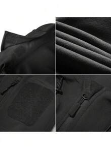 Chaqueta táctica con capucha para hombre, resistente al agua, repelente al viento, abrigo para otoño e invierno - Verde - Ver 6