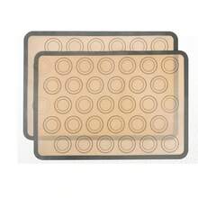 1pc/2pcs Macaron Silicone Baking Mat - Non-Stick Silicone Macaron Baking Sheet Cookie Mat (/Reusable/Half Sheet), Perfect Cooking Set For Macarons, Pastries, Cakes And Breads