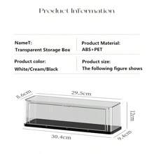 1pc Transparent Storage Box, Single Door Stacked Display Box - Dust-Proof - Blind Box - Suitable For Storing Jewelry, Hand Toys, Stationery, Perfume Cosmetics Storage Rack
