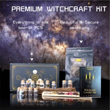 Kit De Suministros De Artesanía De 54 Piezas Para Velas De Hechizo De Altar, Frascos De Cristal Con Hechizo De Hierbas, Kit De Iniciación Para Principiantes De Artesanía En Caja De Kit