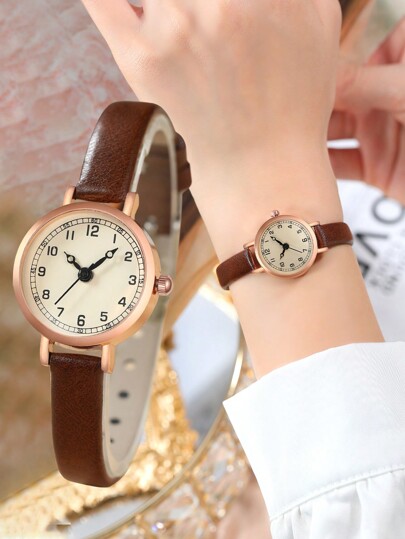 Women's Watches Fashion Casual PU Leather Roman Dial Quartz Watch Round Hands Women's Wristwatch Wedding Celebrations, Corporate Gifts, Annual Meetings, Employee Gifts, High-End Business Women, Daily Outfits, Birthday Gifts, Holiday Party Gifts, Parties, Beach Vacations, Valentine's Day Gifts, Women, Family, Friends, Lovers, Mothers, Students, Teenagers, Girls-The Perfect Gift