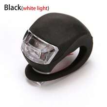 1pc 5ª geração de silicone sapo luz de bicicleta, luz frontal LED para ciclismo noite passeio aviso luz de segurança, acessórios de bicicleta